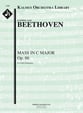 Mass Op. 86 in C Major Orchestra sheet music cover